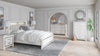 Cama, cómoda y espejo con librería y paneles Altyra Queen