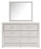 Altyra Queen Upholstered Panel Bed, Dresser, Mirror, Chest and Nightstand