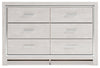 Altyra Full Upholstered Panel Bed, Dresser and Nightstand