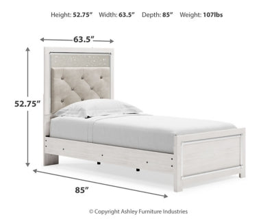 Cama individual con paneles Altyra