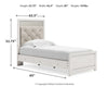 Cama individual con paneles Altyra