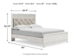Cama Queen con paneles Altyra