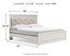 Cama King con paneles Altyra