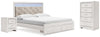 Cama King con almacenaje, cómoda y mesita de noche Altyra