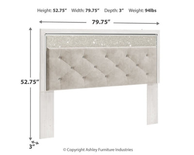 Altyra King/California King Upholstered Panel Headboard