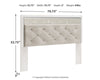 Altyra King/California King Upholstered Panel Headboard