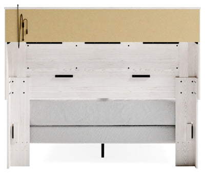 Cama con librería Queen Altyra, tocador, espejo y cómoda