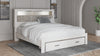 Cama con librería tapizada y espacio de almacenamiento Altyra King