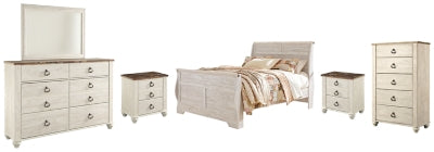 Paquete de dormitorio de 8 piezas