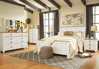 Cama Willowton Queen con paneles
