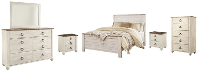 Paquete de dormitorio de 8 piezas