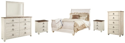 Paquete de dormitorio de 8 piezas