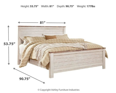 Cama con paneles Willowton California King