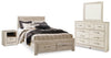 Cama Queen Bellaby con almacenamiento, tocador, espejo y mesita de noche