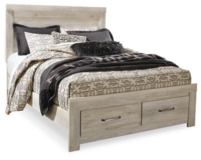 Cama Queen Bellaby con almacenamiento, tocador, espejo y mesita de noche