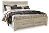 Bellaby King Storage Bed and 2 Nightstands