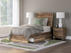 Cama individual con paneles y espacio de almacenamiento Chirason