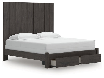 Cama Fraluna King con almacenamiento y paneles