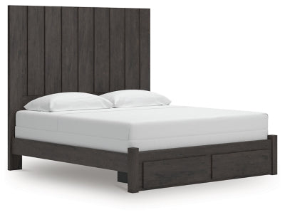 Cama Fraluna King con almacenamiento y paneles