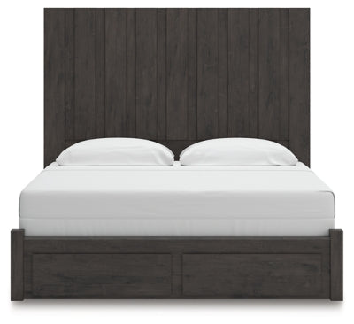 Cama Fraluna King con almacenamiento y paneles
