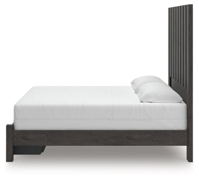 Cama Fraluna King con almacenamiento y paneles