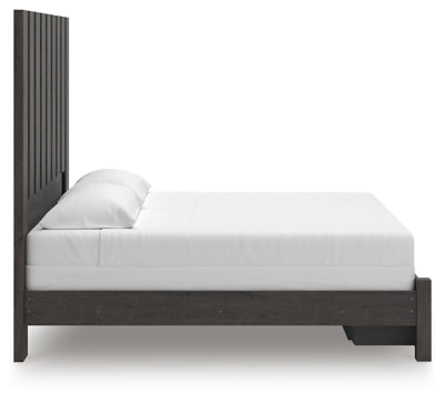 Cama Fraluna King con almacenamiento y paneles