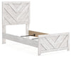 Cama doble con paneles Cayboni
