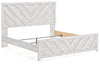 Cama King con paneles Cayboni