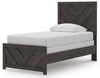 Cama individual con paneles Prendonea