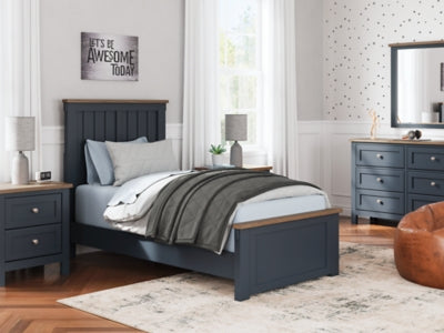 Cama individual con paneles Landocken