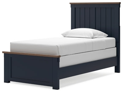 Cama individual con paneles Landocken