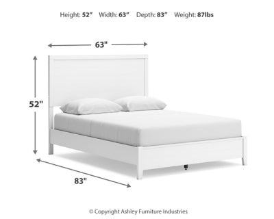 Cama Queen con paneles Binterglen