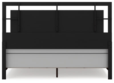 Covetown King Panel Bed, Dresser, Mirror and Nightstand