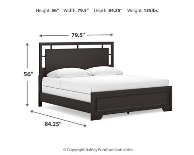 Cama Covetown King con paneles