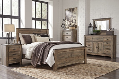 Cama Queen con paneles Trinell