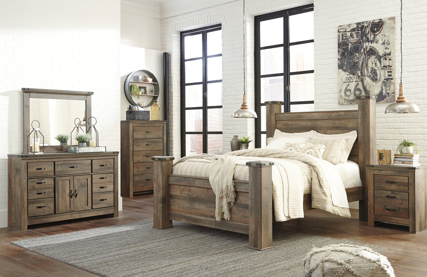 Cama con dosel Trinell Queen