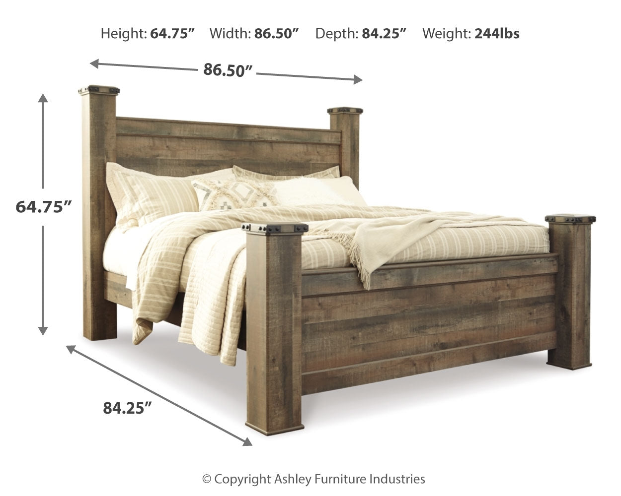 Cama con dosel Trinell King