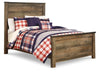 Trinell Full Panel Bed with Storage and Dresser