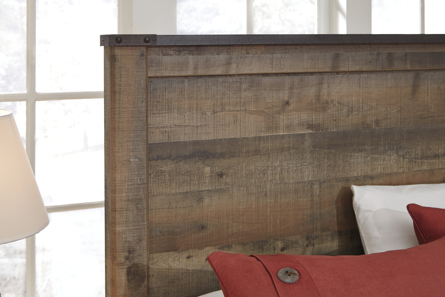 Trinell Full Panel Bed with 2 Storage Drawers