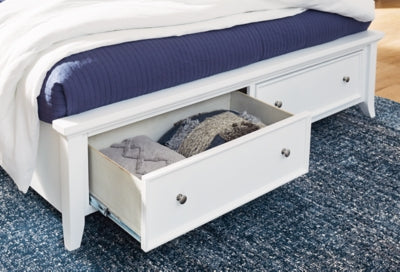 Cama King tipo trineo con almacenamiento Trulani