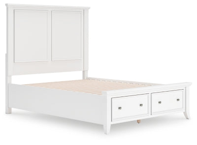 Cama Queen con almacenamiento y paneles Trulani