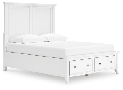 Cama Queen con almacenamiento y paneles Trulani