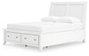 Cama Queen tipo trineo con espacio de almacenamiento Trulani