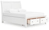 Cama Queen tipo trineo con espacio de almacenamiento Trulani