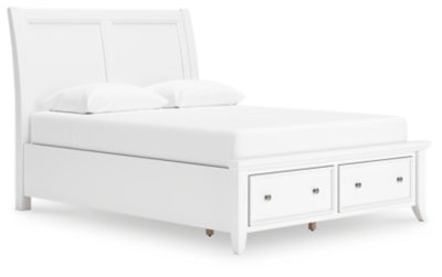 Cama Queen tipo trineo con espacio de almacenamiento Trulani