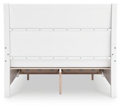 Cama Queen tipo trineo con espacio de almacenamiento Trulani