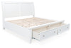 Cama tipo trineo con almacenamiento Trulani California King