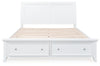 Cama King tipo trineo con almacenamiento Trulani
