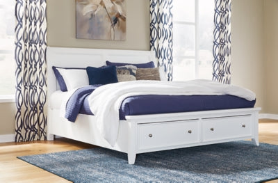 Cama tipo trineo con almacenamiento Trulani California King