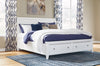 Cama tipo trineo con almacenamiento Trulani California King